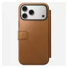Custodia folio per cellulare Nomad Modern Leather Folio per iPhone 17 Pro Max – Tan, per schermi fino a 17,5 cm (6,9 pollici), 4 scomparti per carte