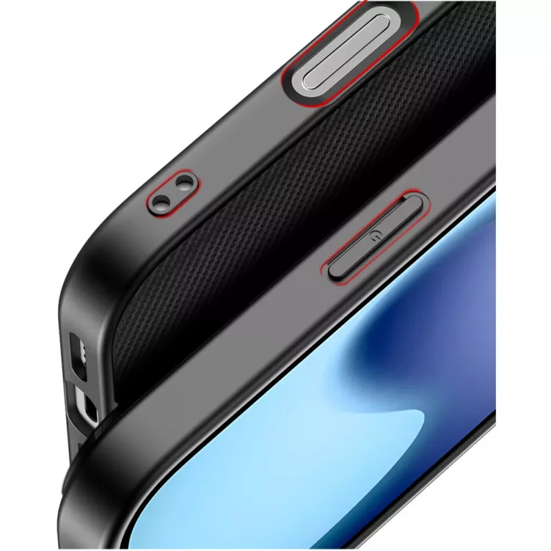 Custodia protettiva Nevox StyleShell NYLO per iPhone 17, 6,3 pollici, nero