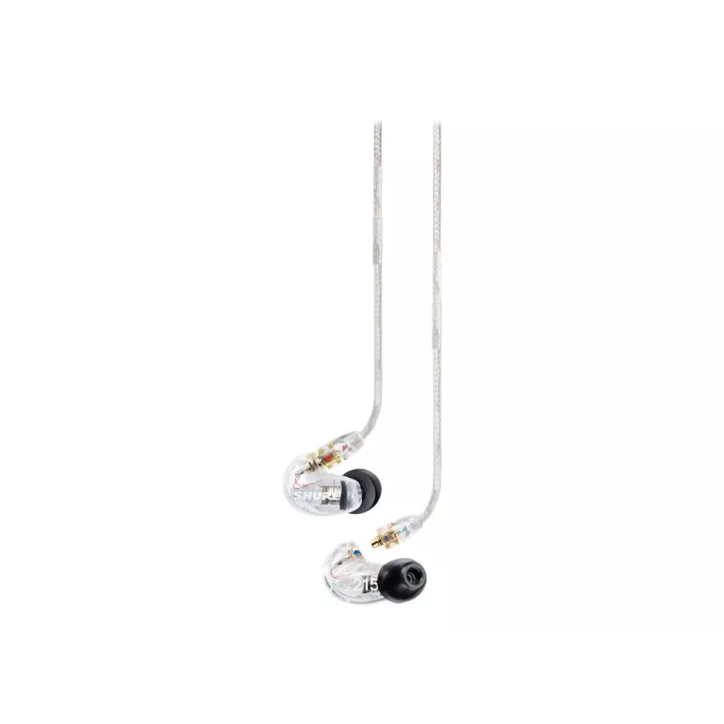Headset Shure SE215 Pro monitor in-ear con filo per palco/studio trasparente