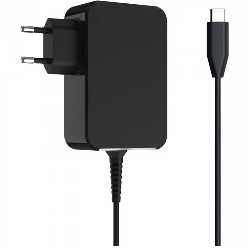 Caricabatterie mobile LC-Power LC-NB-GAN-65-C laptop nero AC da interno