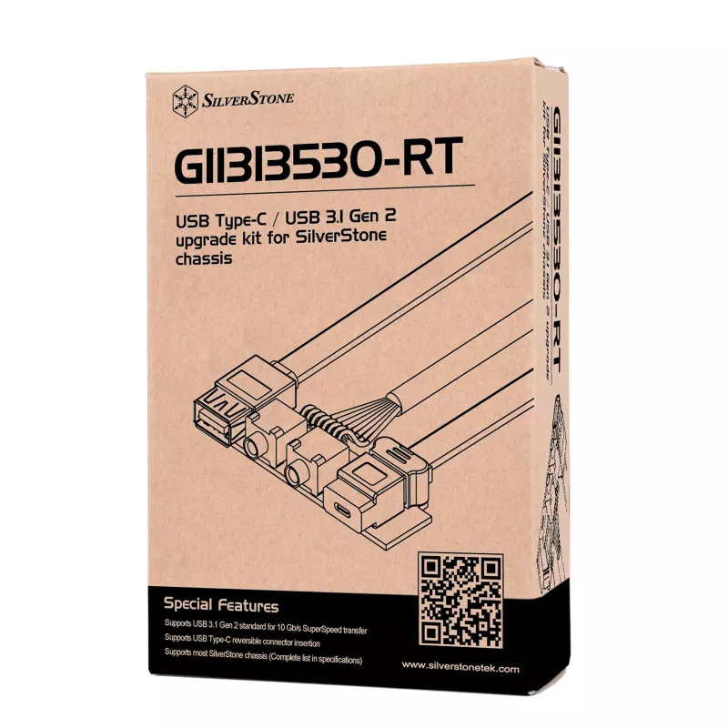 Kit di aggiornamento SILVERSTONE SST-G11313530-RT — pannello frontale USB Type-C (USB 3.1 Gen 2)