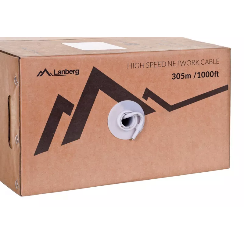 Cavo di rete Lanberg LCU6-12CU-0305-S 305 m Cat6 U/UTP (UTP) grigio