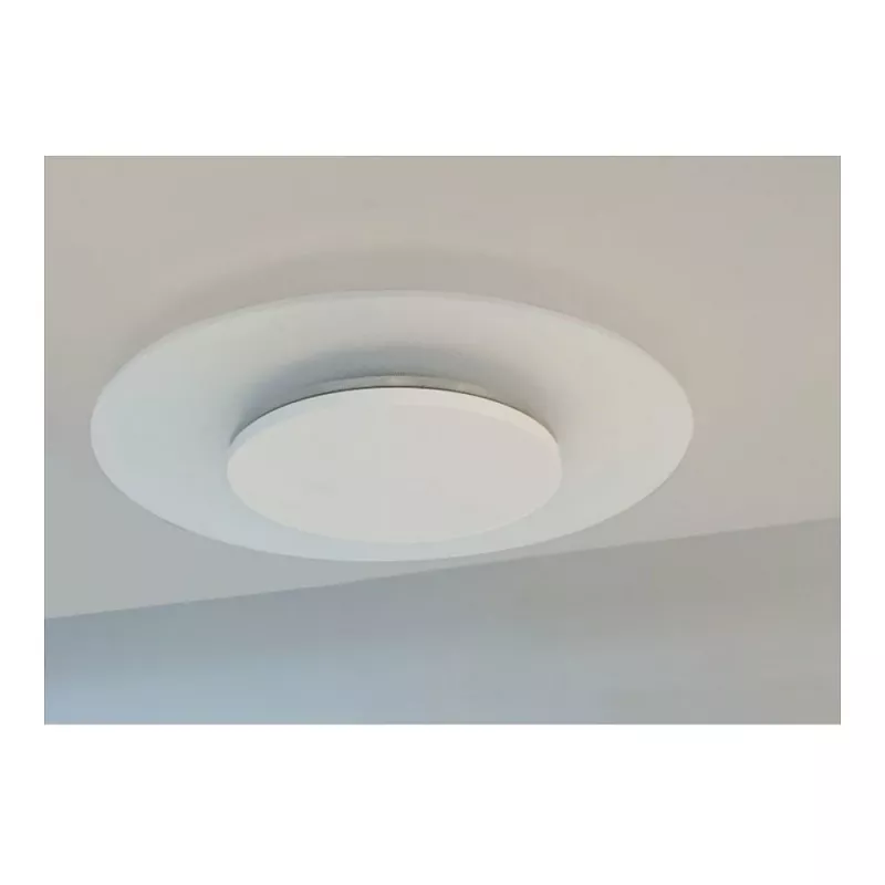 Synergy 21 Plafoniera LED rotonda trasparente 18W RL ww