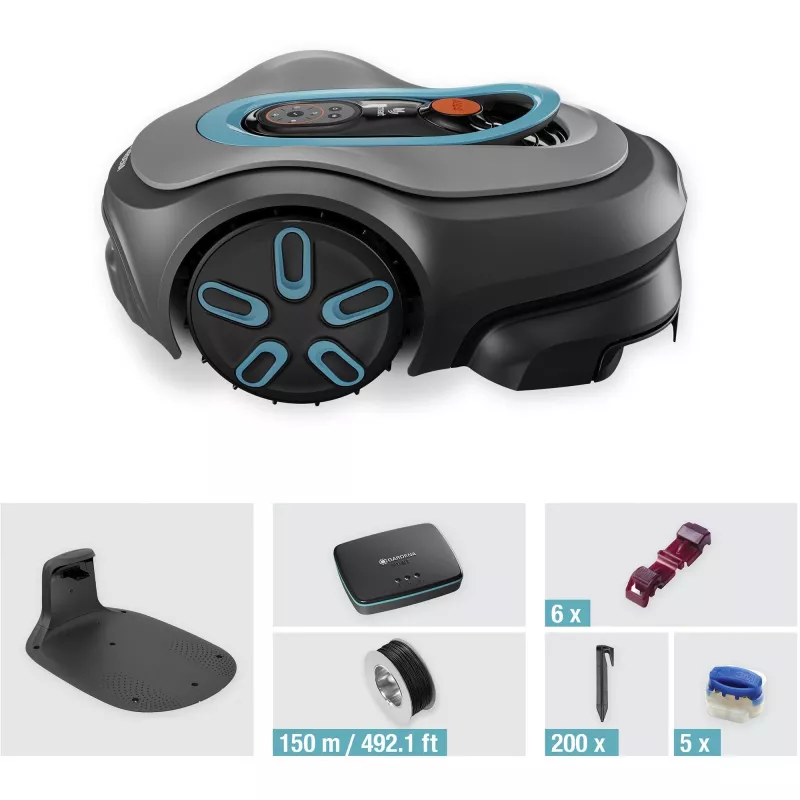 Robot tagliaerba Gardena smart SILENO pro batteria ricaricabile 600 m² 16 cm