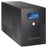 Gruppo di continuità PowerWalker VI 3000 SCL — UPS Line-Interactive 3 kVA / 1800 W, 230 V, batteria 9 Ah, LCD, tower, nero