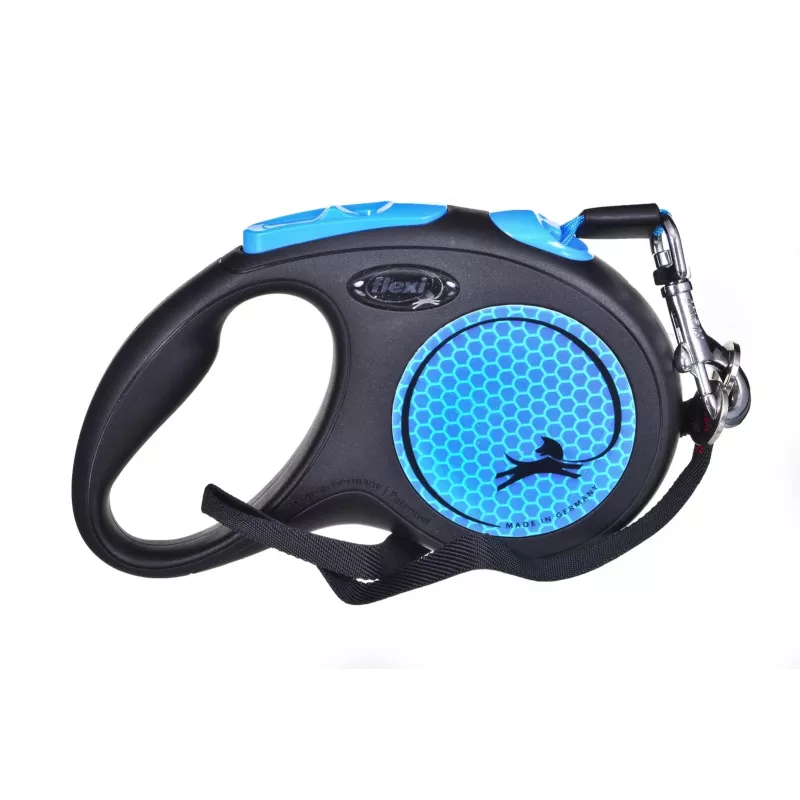 Flexi nuovo Neon S 5 m guinzaglio per cani con avvolgimento automatico