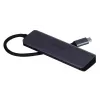UNITEK uHUB Q4 hub USB Type-C 5000 Mbit/s grigio