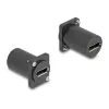 Modulo tipo D DeLOCK DisplayPort connettore femmina su connettore femmina 4K nero