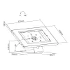Supporto da tavolo MACLEAN MC-909W regolabile in altezza bianco per tablet e dispositivi