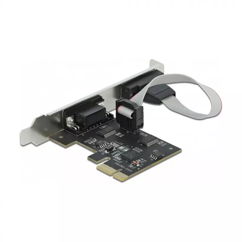 Scheda di espansione DeLOCK PCI Express x1 su 2 x seriale RS-232