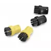Set spazzole Kärcher per pulitori a vapore 2.863-264.0, spazzole in plastica rotonde 26×26×40 mm, 4 pezzi