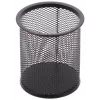 Astuccio portapenne Forpus, rotondo, nero, vuoto, metallo perforato 1005-014
