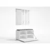 Pensile per ingresso e shop GAR OPAL BIEL — bianco, 1 anta girevole