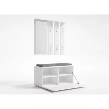 Pensile per ingresso e shop GAR OPAL BIEL — bianco, 1 anta girevole