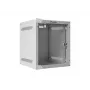 Lanberg WF10-2306-10S armadio rack a parete da 10" 6U, 336×280×310 mm, porta in vetro, 20 kg, grigio (RAL 7035)