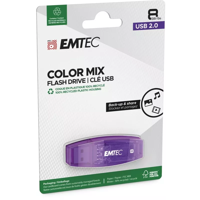 Chiavetta USB 8GB EMTEC C410 (nero) USB 2.0 (ECMMD8GC410)