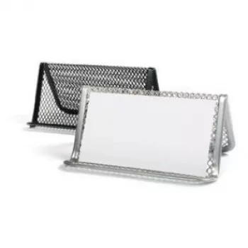 Portabusiness card Forpus, nero, 1 scomparto, lamiera forata