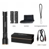 Torcia Duracell DF6000R confezione regalo — torcia ricaricabile a mano, nera