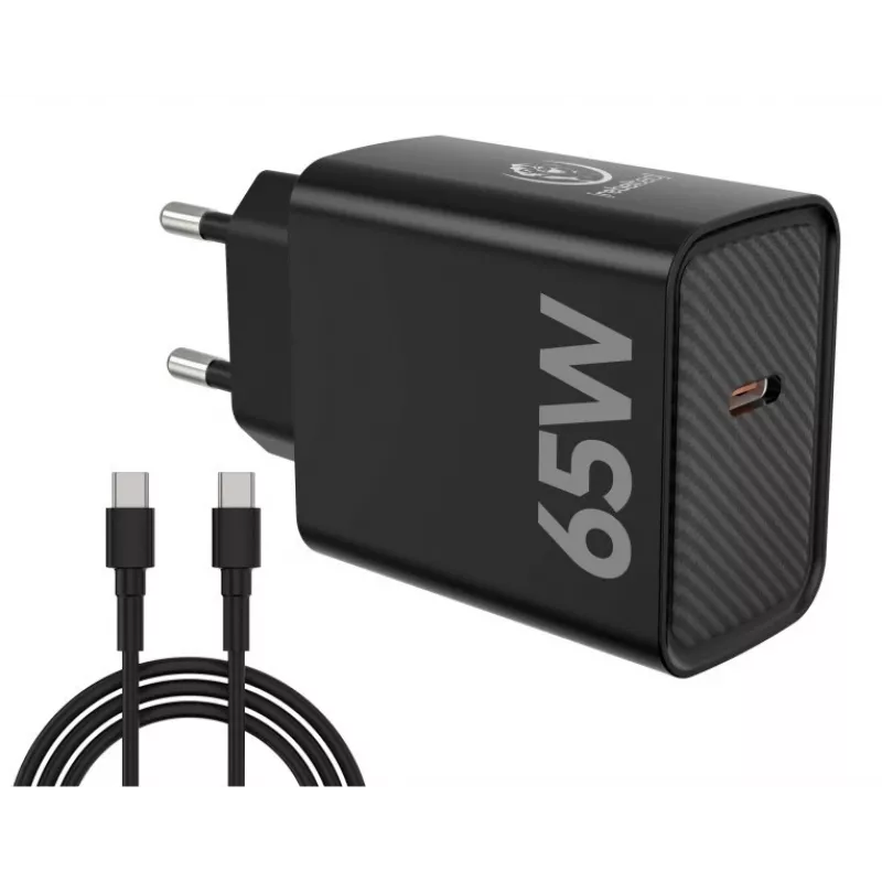 Caricabatterie rapido PD65W USB-C per notebook, smartphone