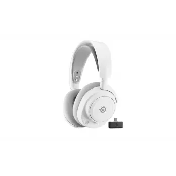 Cuffie Steelseries Arctis Nova 7P Wireless Gen 2 con cavo e wireless, archetto, gaming, USB Type-C, Bluetooth, bianche