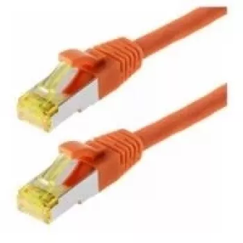 Cavo di rete Helos Cat 6a S/FTP 0,25 m arancione