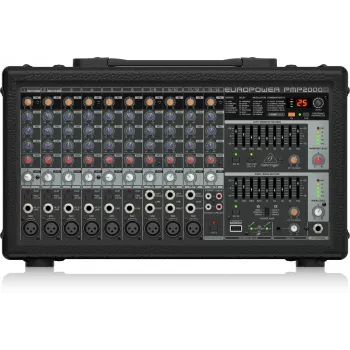 Mixer audio Behringer PMP2000D 14 canali 2000W nero