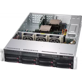 Supermicro SuperChassis 825TQC-R802WB Case per server rack 2U, 800 W, nero