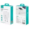 Caricabatterie usams USA001630 25W, 1× USB-A + 1× USB-A, ricarica rapida