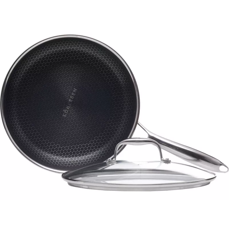 Kohersen Black Cube padella saltapasta 26 cm con coperchio