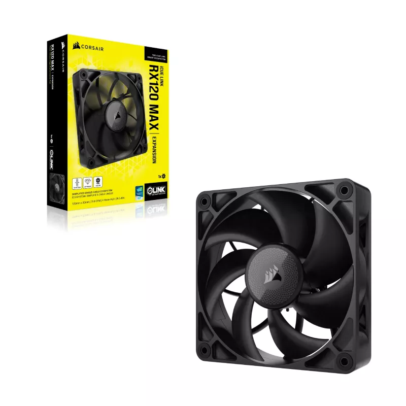 Corsair iCUE LINK RX120 MAX ventola per case 120mm - nero