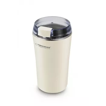 Macinacaffè con lama in acciaio inox ESPERANZA EKC008W, 160 W, capacità 70 g, diametro 8,7 cm, altezza 17 cm, bianco