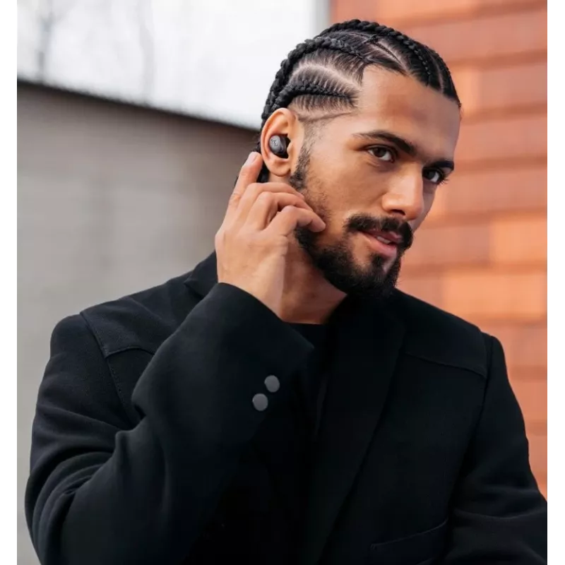 Auricolari sportivi wireless Bluetooth con cancellazione del rumore SENNHEISER Momentum MTW4 - bianco e argento