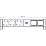 Bachmann DESK2 3xCEE7/3 2xCM 902.607 corrente 0 2m GST18 RAL9005
