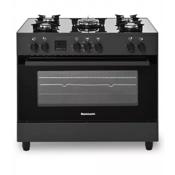 Cucina a gas/elettrica freestanding Ravanson KWGE-K90, 5 zone di cottura, 90 cm, forno 105 L, controllo touch