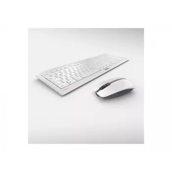 Tastiera CHERRY Stream Desktop Recharge mouse inclusi universale RF wireless QWERTZ tedesco grigio