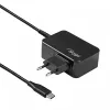 Alimentatore per notebook USB-C GaN Akyga AK-ND-80 45 W, PD 3.0, 5–20 V, cavo 1,8 m, nero