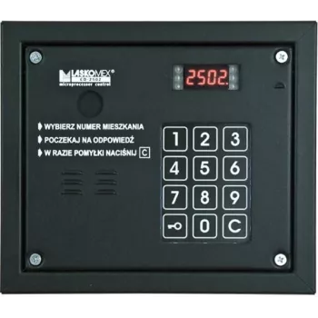 Citofono audio Laskomex CP-2503R nero con lettore di chiavi RFID