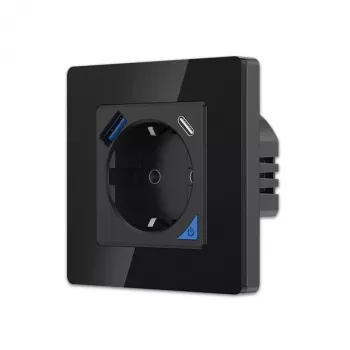 Set prese a muro Extralink Smart Life Pro 230V con 1x USB-A e 1x USB-C