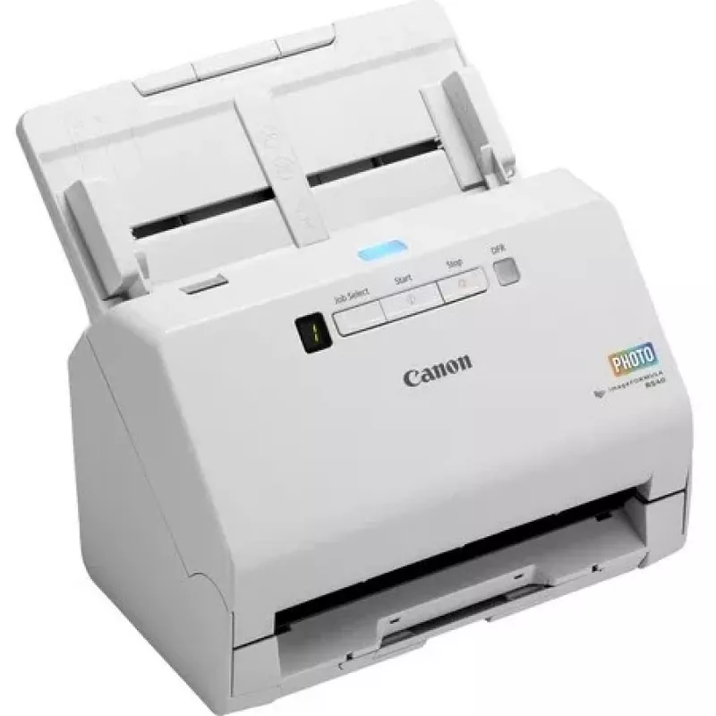 Canon imageFORMULA RS40 Scanner per foto e documenti, 600 x 600 DPI, 40 ppm, 30 ppm, scala di grigi, monocromatico, scanner ad alimentazione singola, bianco