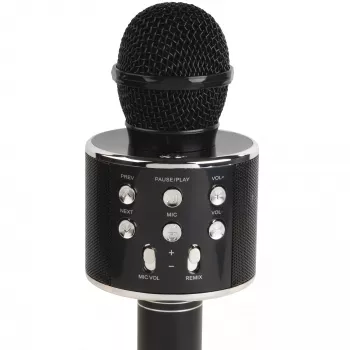 Denver KMS-20BMK2 microfono karaoke con altoparlante Bluetooth, nero
