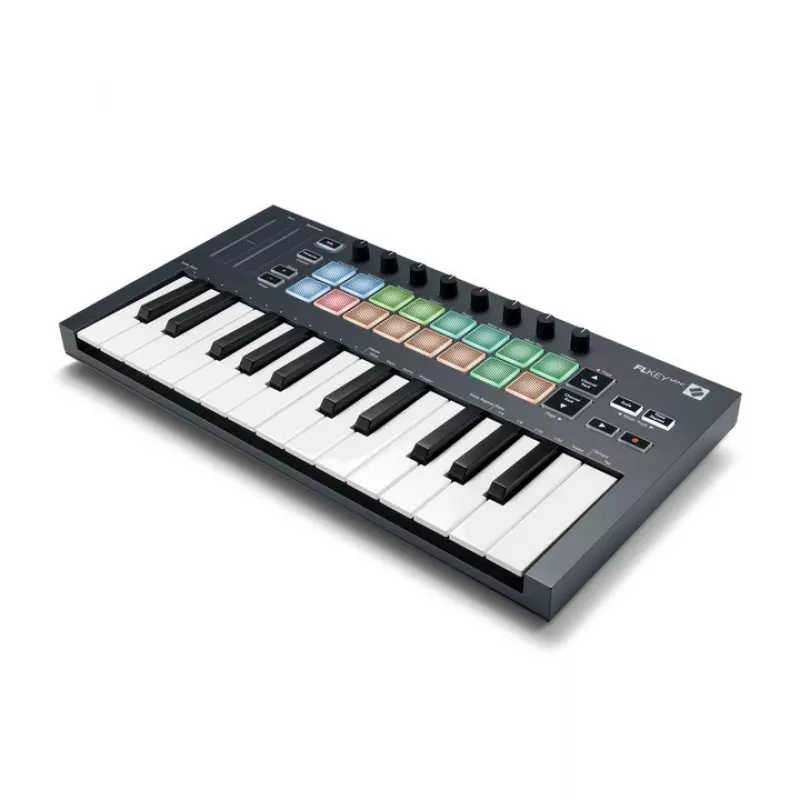 Novation FLKEY Mini - Tastiera MIDI specifica per software FL Studio, 25 tasti.