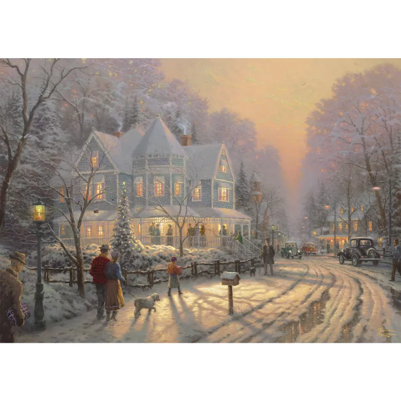 Thomas Kinkade Studios: Feierliche Weihnachtstage, puzzle 1000 pezzi