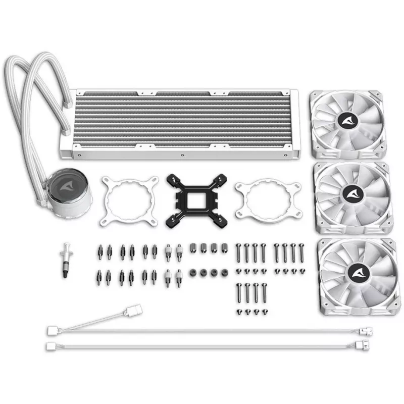 Sharkoon S90 RGB White raffreddamento a liquido AiO