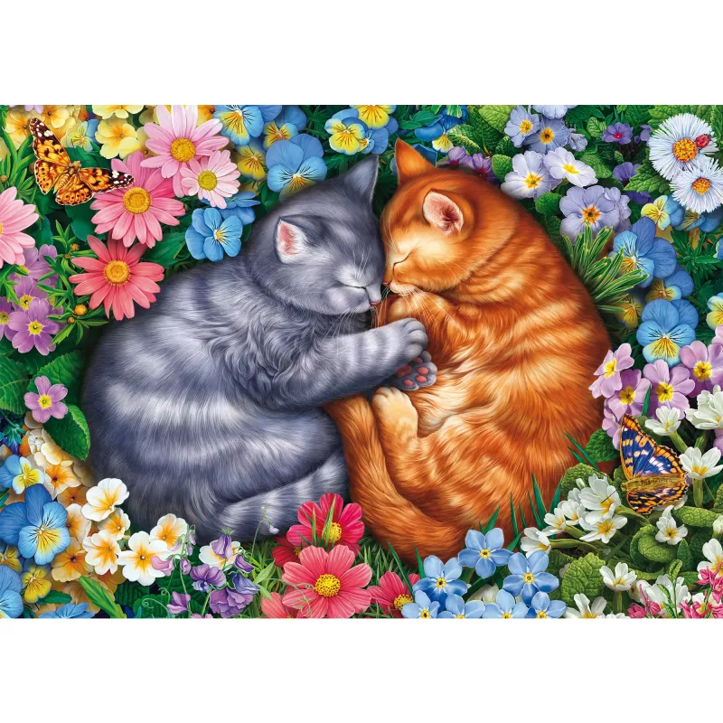 Jigsaw Puzzle Schmidt Spiele Sleeping Velvet Paws 1000 pezzi