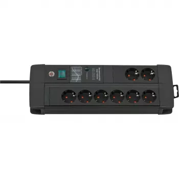 Prolunga elettrica Brennenstuhl 1256000698 3 m 8 prese AC per interni nero