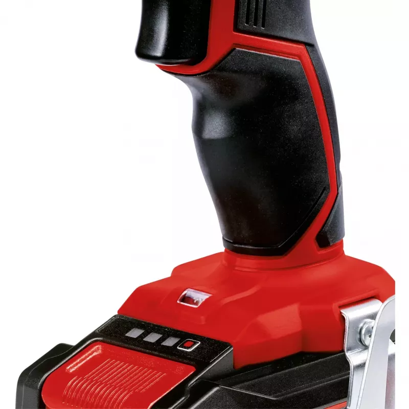 Einhell TE-CD 18/2 Li-i +22 trapano avvitatore a percussione a batteria 18 V, 1250 giri/min, con batteria da 2,5 Ah, caricabatterie e valigetta, rosso/nero