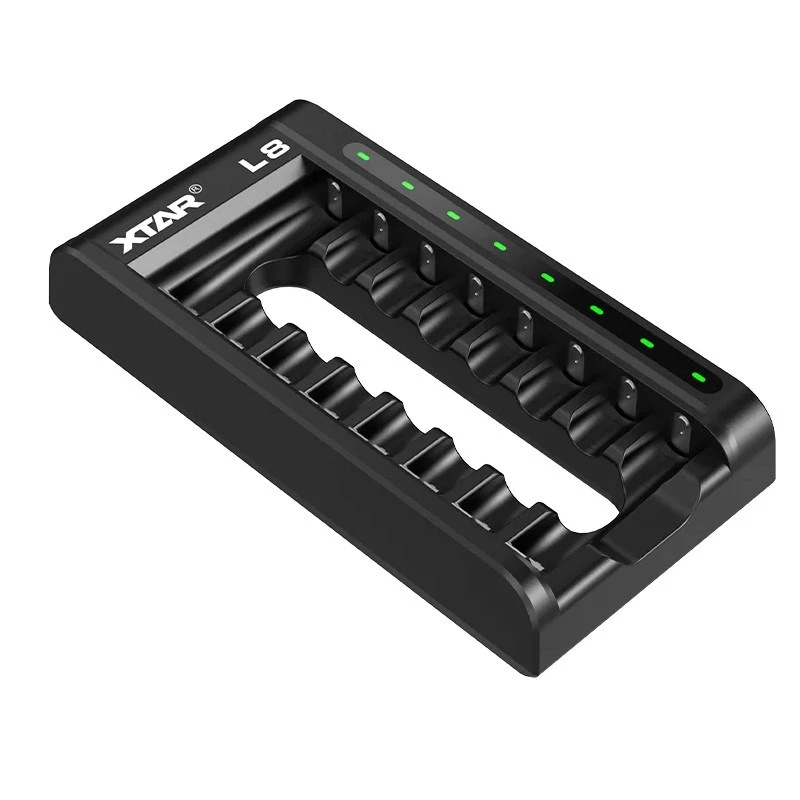 Caricabatterie AA/AAA 1,5 V e 1,2 V, smart - 8 slot