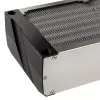 Radiatore Aqua-Computer airplex radical 4/360 — alluminio/rame/acciaio inox, 400×140×73 mm