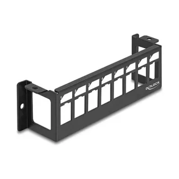 Patch panel DeLOCK 86516 nero metallo montaggio a parete 50mm x 41,6mm x 175mm