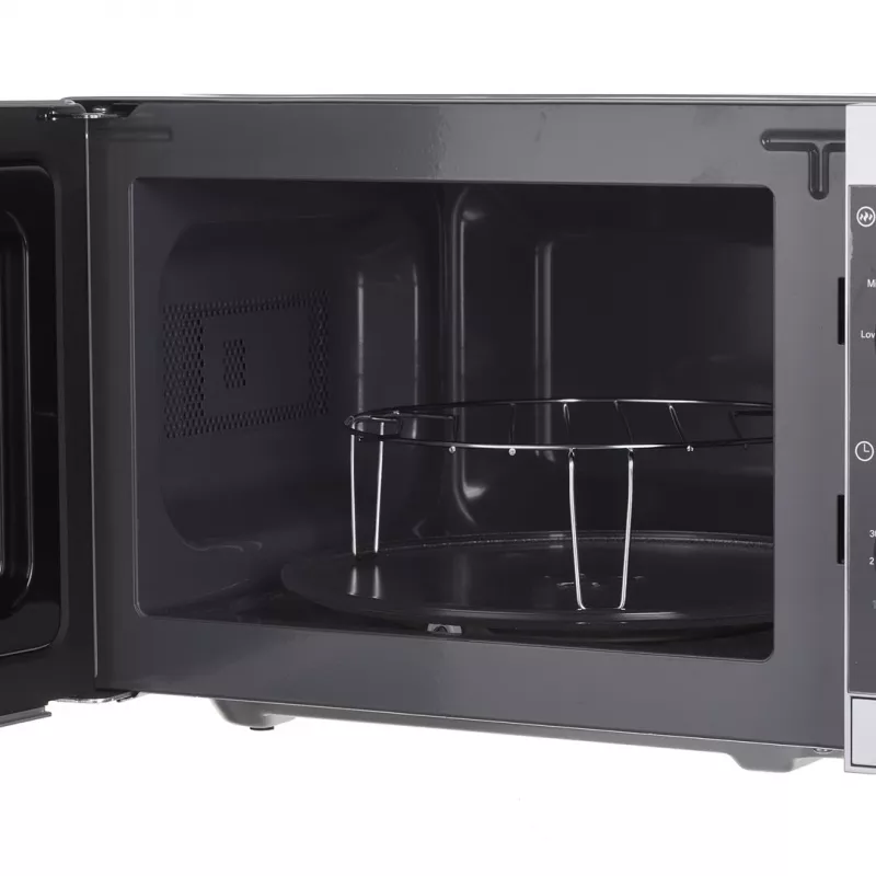 Sharp YC-MG01E-S forno a microonde combinato con grill, 20 l, 800 W, da appoggio, argento/nero